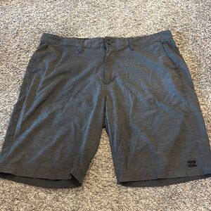 Billabong Gray Flat Front Shorts Relaxed Fit